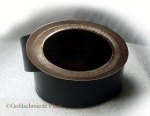 Gürtelschnallen Gürtelschnalle oval mit Holz