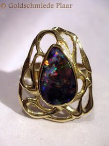 Filigraner Ring Gold Opal