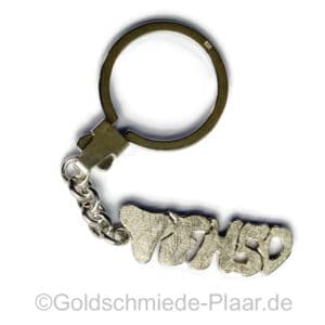 Individuelles Geschenk zum runden Geburtstag - ein Schlüsselring