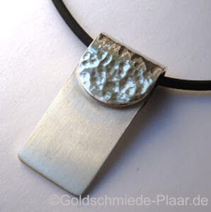 Anhänger Silber mit Hammerschlag