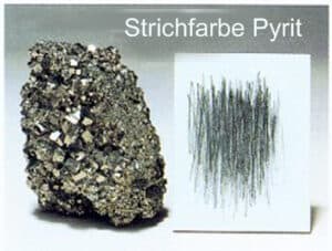 Strichfarbe Pyrit 