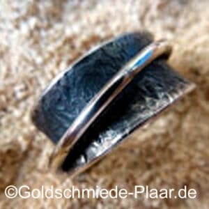 Roll Ring-Silber geschwärzt