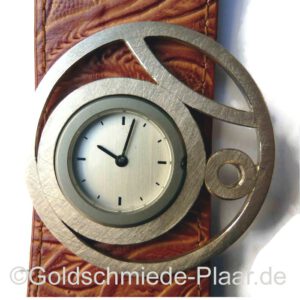  asymmetrische Zierscheibe für Deja Vu Uhr, Silber