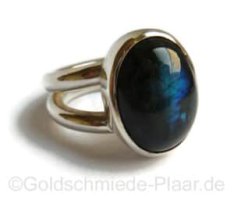 Silberring mit Labradorit