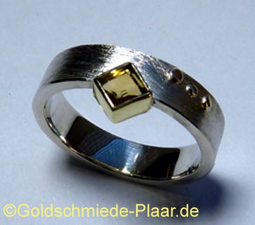 Silber-Ring mit Citrin
