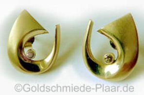 Brillant-Ohrstecker Gelbgold 585