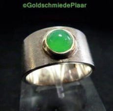 Silberring mit Chrysopras